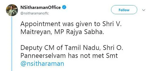 nirmala twit